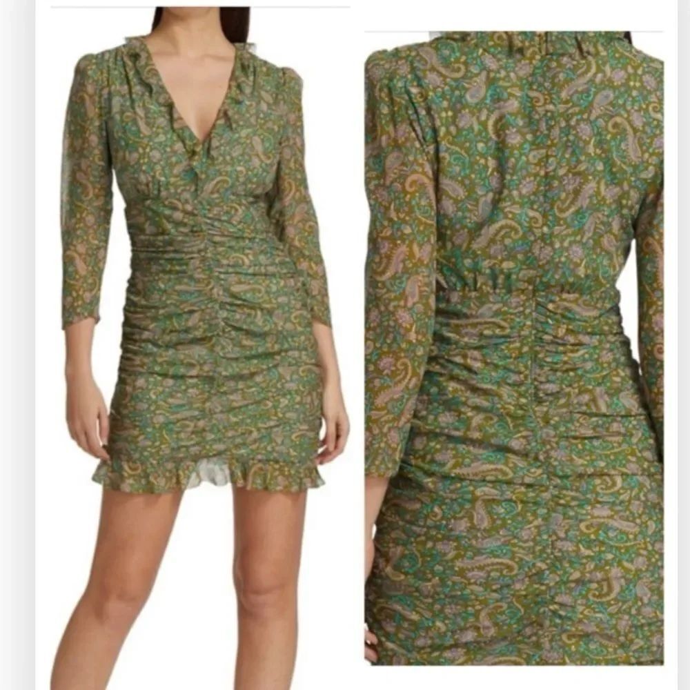 VERONICA BEARD Shala silk Paisley Mini dress NWT $595